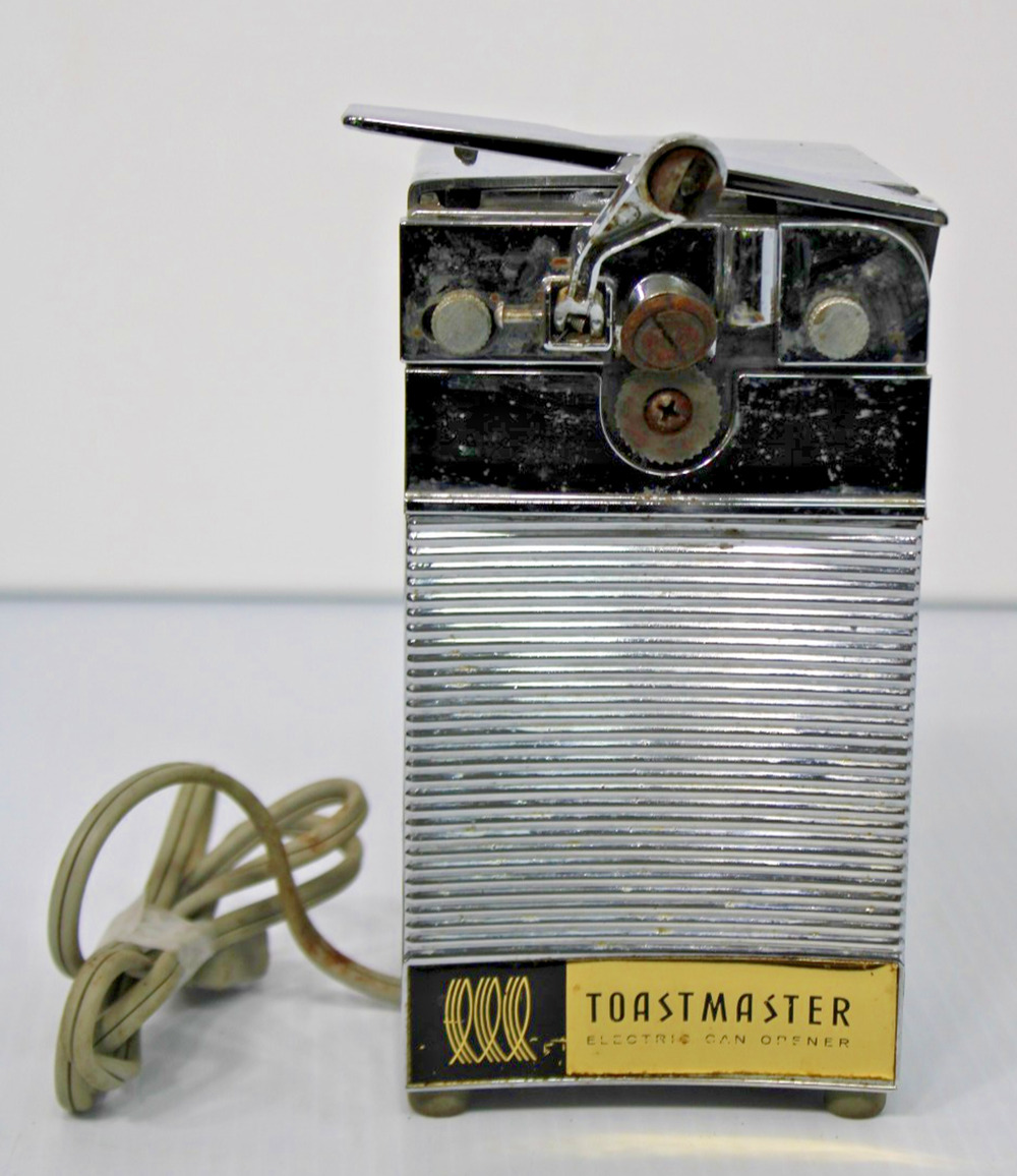 Vintage Chrome Mid-Century MCM Toastmaster Electric Can Opener #22A1- Working!